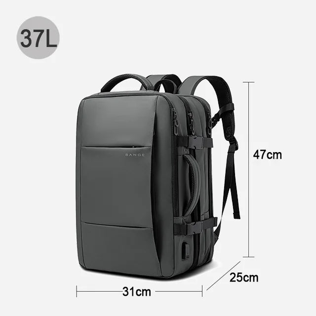 BANGE Premium Travel Backpack – 37L Smart & Expandable Laptop Bag