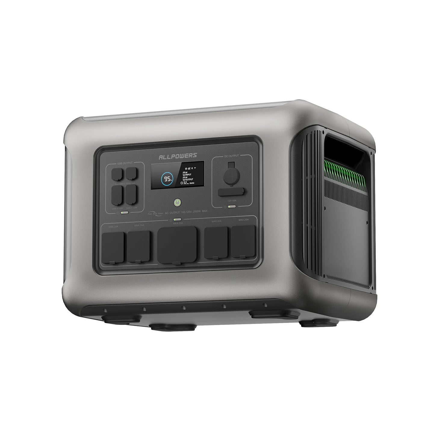 ALLPOWERS R600 Portable Power Station – 299Wh LiFePO4 Battery, 600W Output (1200W Peak), Dual AC Outlets, Solar Charging – Ideal for RV, Outdoor, and Emergency Use