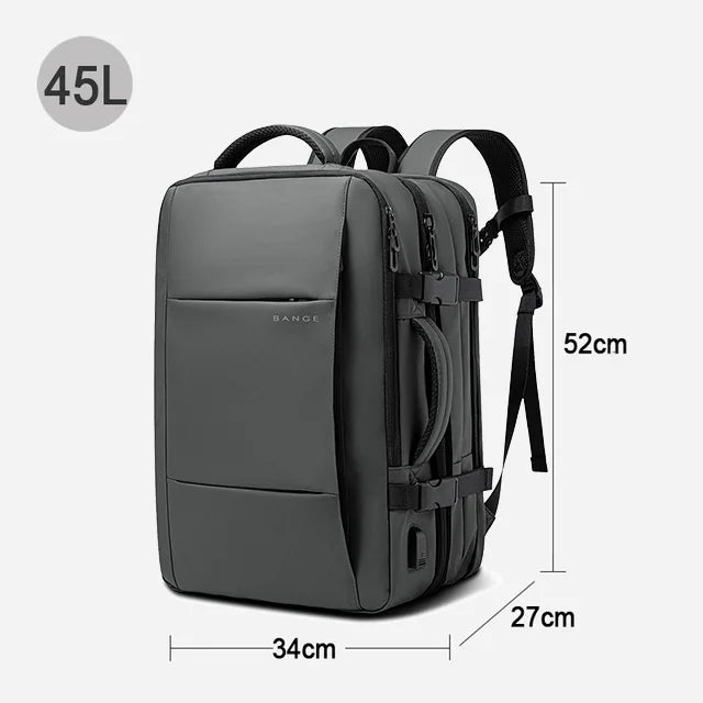 BANGE Premium Travel Backpack – 37L Smart & Expandable Laptop Bag