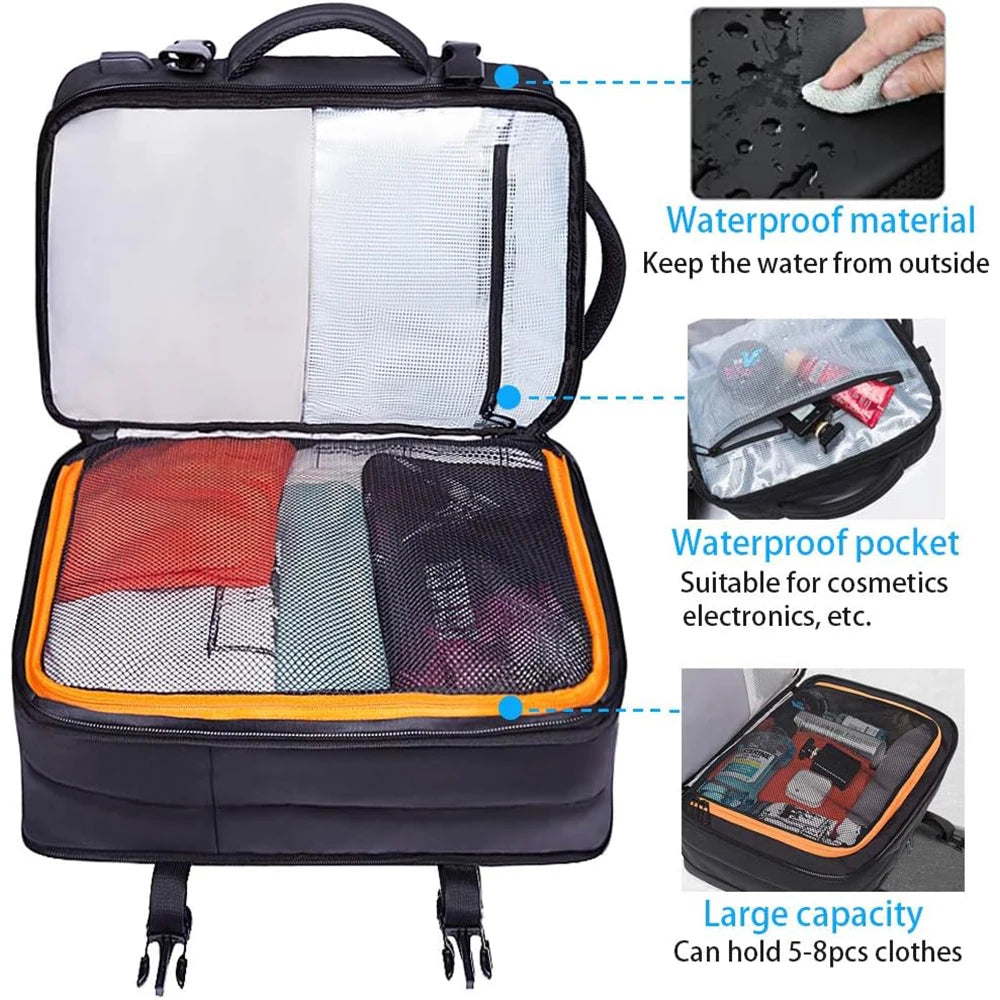 BANGE Premium Travel Backpack – 37L Smart & Expandable Laptop Bag