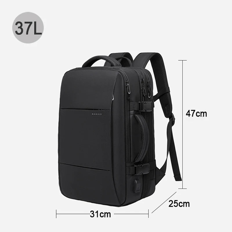 BANGE Premium Travel Backpack – 37L Smart & Expandable Laptop Bag