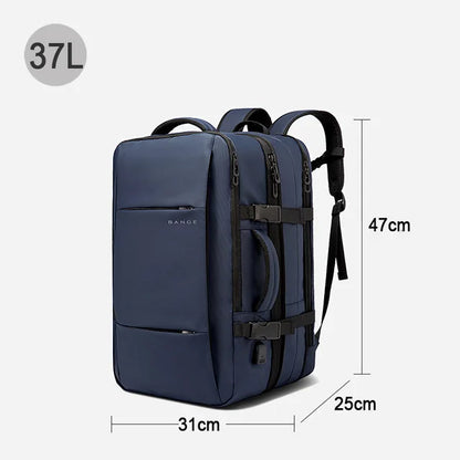 BANGE Premium Travel Backpack – 37L Smart & Expandable Laptop Bag